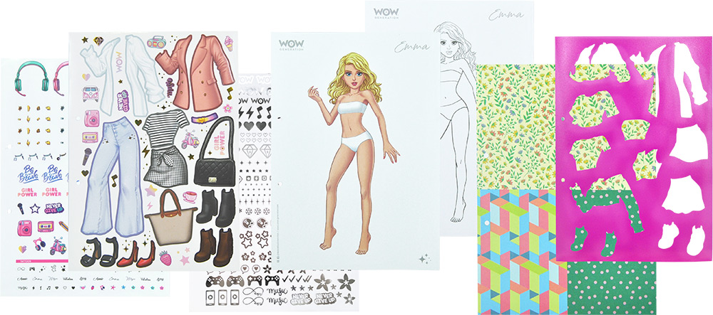 246958-EC Set kreativni za dizajniranje WOW Generation Fashion Book, P6