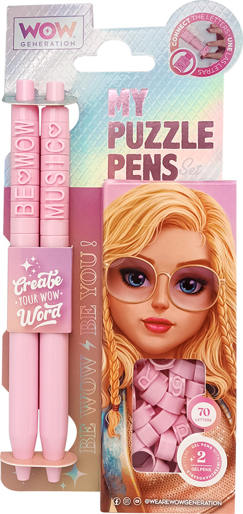 246971-EC Set ol.kem x2 + 70 slova WOW Generation Puzzle Pen sort, P18/36