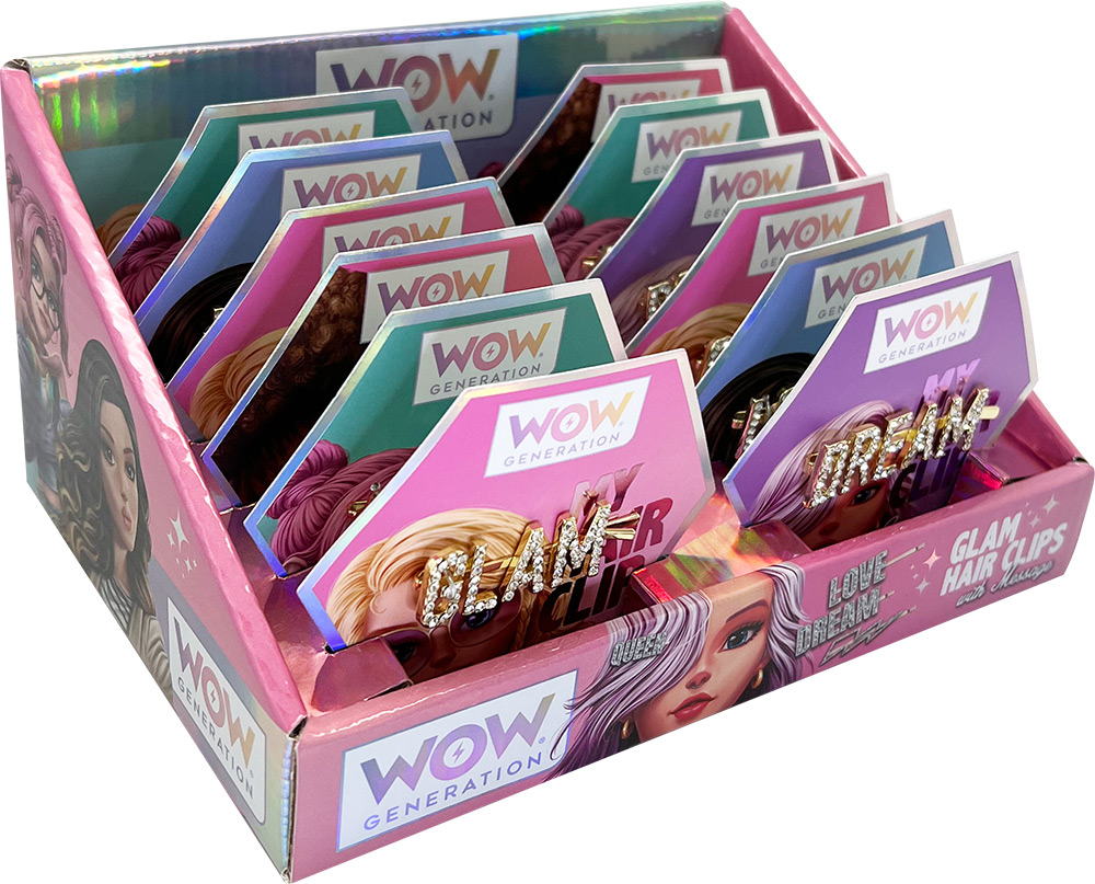 246993-EC Ukosnica za kosu WOW Generation Glam Hair s porukom, sort P12/72