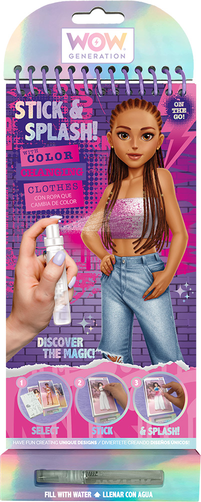 247022-EC Kreativni set izradi svoj outfit WOW Generation Stick and Splash, P6/24