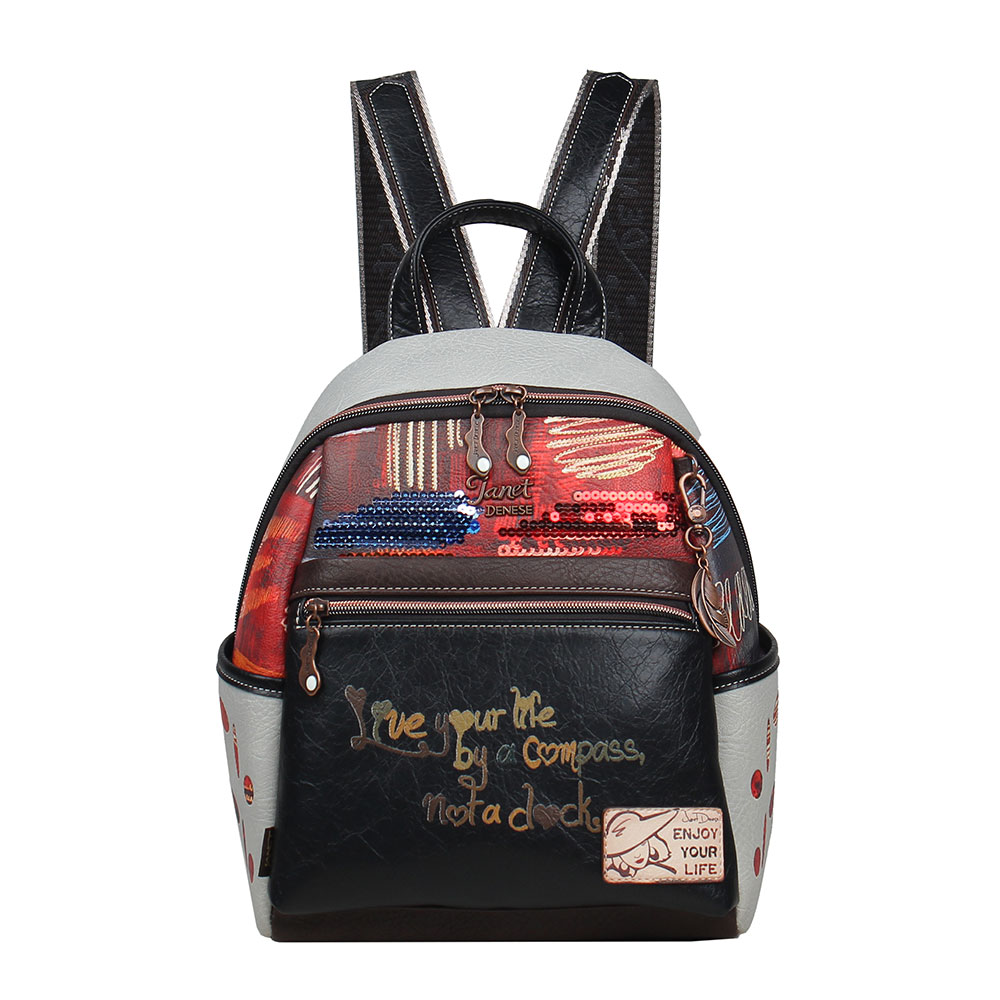 247333-EC Ruksak fashion Janet mini Tempus Fugit FW25 25X15X31 cm J-114B P16