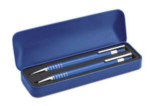 226397-EC Set pisaći Alucolor kemijska i tehnička olovka u plavoj boji NETTO