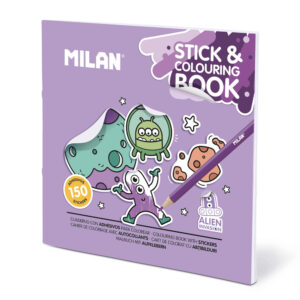 248514-EC Bojanka s naljepnicama za djecu MILAN ALIEN INVASION P30