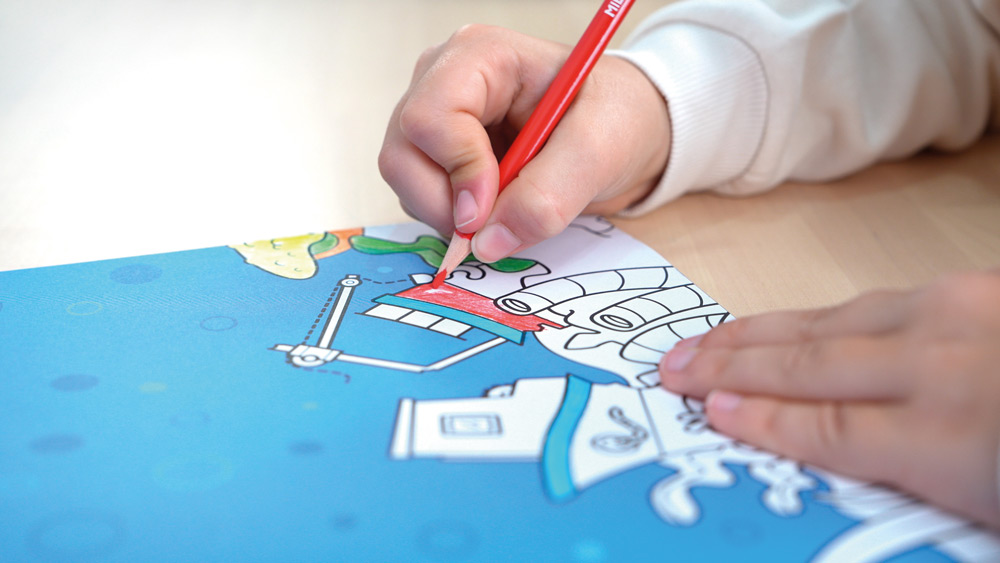 248516-EC Bojanka s naljepnicama za djecu MILAN BLUE ODISSEY P30