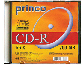 214531-EC CD-R 80/700 MB PRINCO 56x slim box 1/1 80FP P1/10