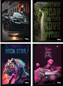 243214-EC Bilježnica spiralna A4/D 50L SKY P60 NETTO