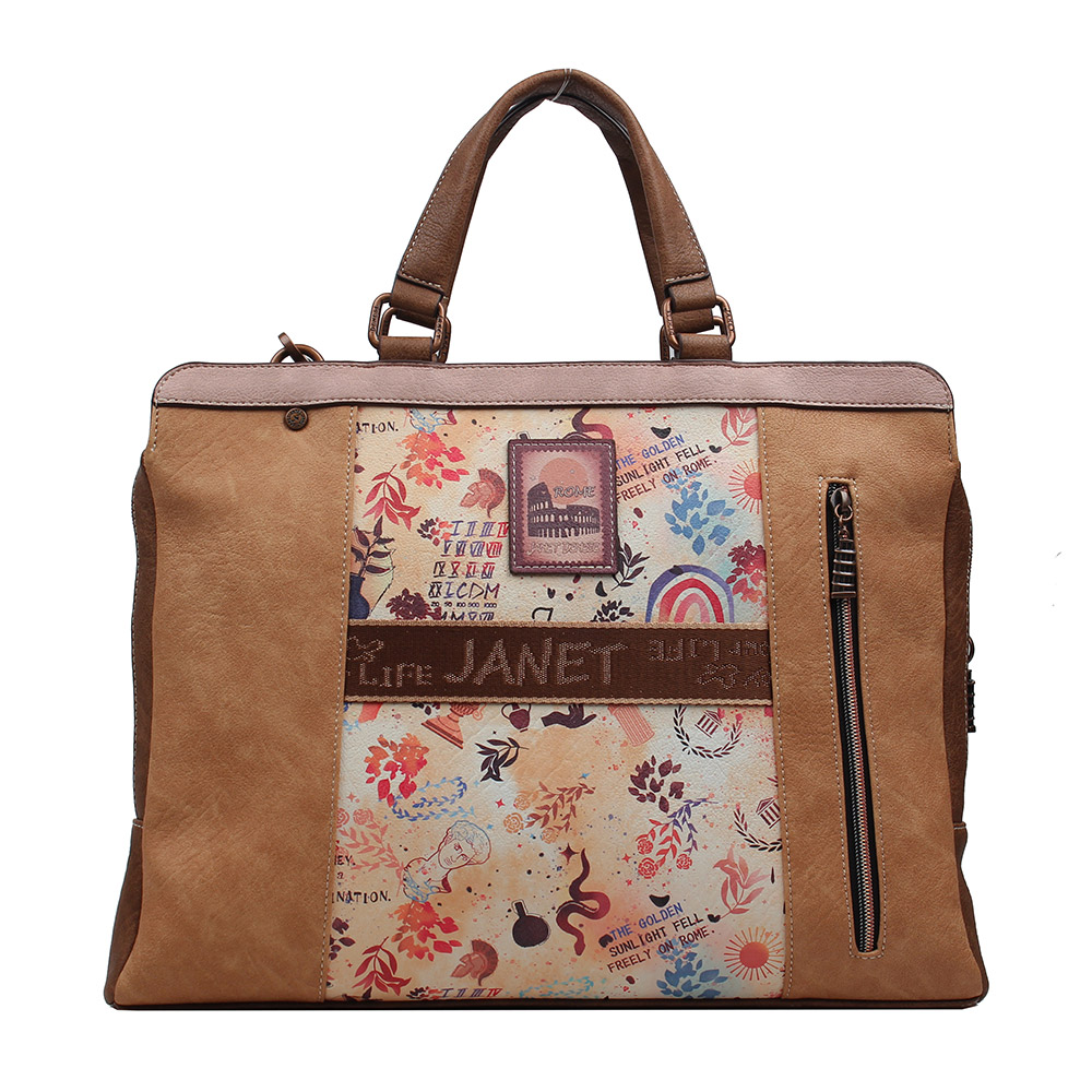245967-EC Torba fashion poslovna Janet A tour of Rome 41x6,5x31 cm J-020B P20