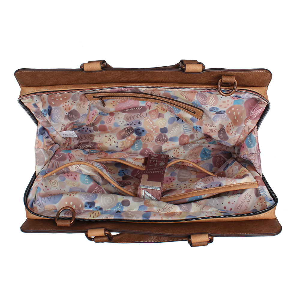 245993-EC Torba fashion poslovna Janet Flowery city 41x6,5x31 cm J-020B P20