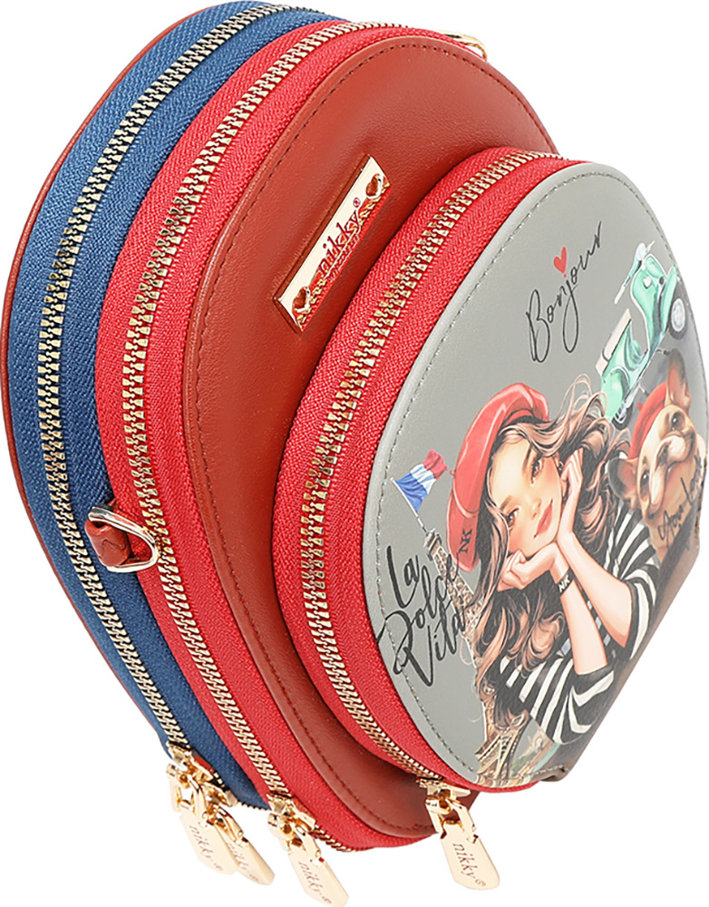 246807-EC Torba fashion mini NIKKY Eiffel Dreams FW25 4x8,5x4,5 cm NK24001 P48