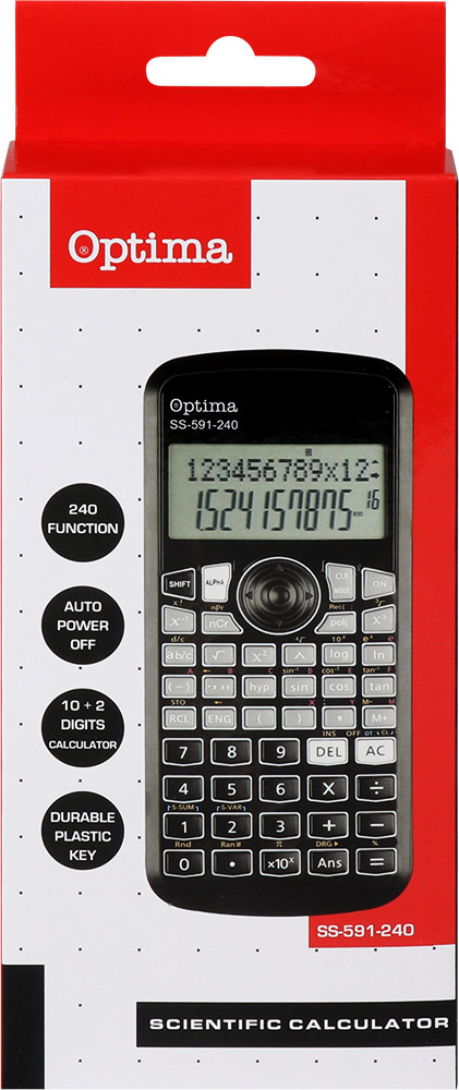 247646-EC Kalkulator OPTIMA SS-591-240 240fun. 25258 P30/60