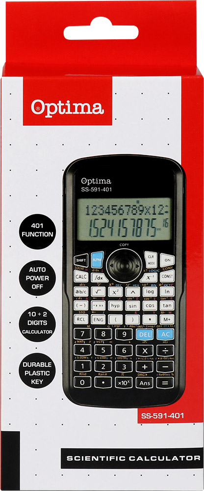 247647-EC Kalkulator OPTIMA SS-591-401 401fun. 25259 P30/60