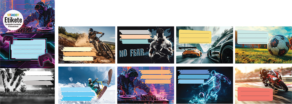 213287-EC Naljepnice za bilježnice STREET TEEN BOYS 10 kom bls P24/240/960