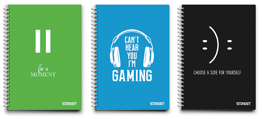 225415-EC Bilježnica spiralna A6/D 70L Street NEON 61158 P8/96