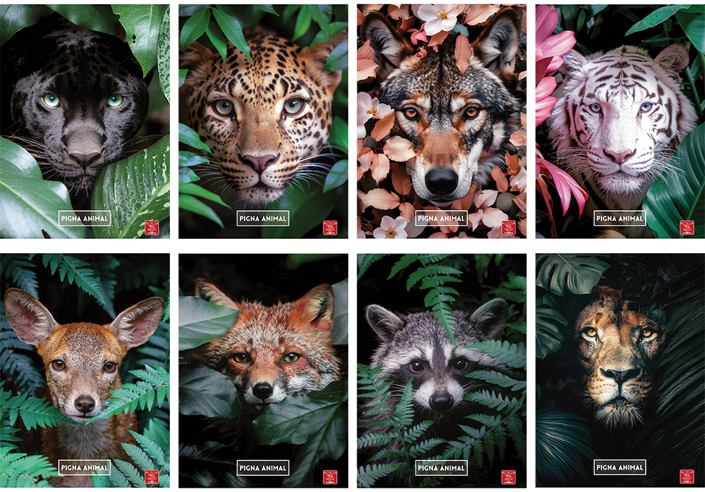 232568-EC Bilježnica A4/D Pigna Animal  P10/60 NETTO