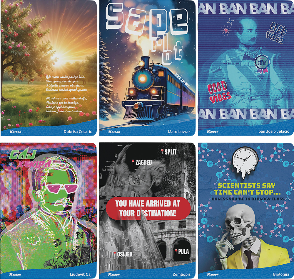 237066-EC Bilježnica A4/D KARBON s memom 42L, P10/60