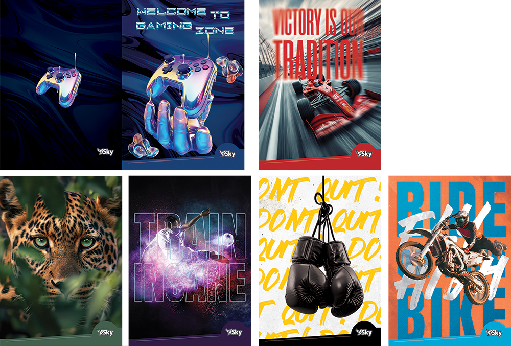 240636-EC Bilježnica A4/B SKY BOYS 42L P10/60