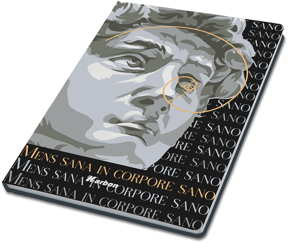 240639-EC Bilježnica T.U. A4/D KARBON Klasični jezici s memom 96 L P5/30