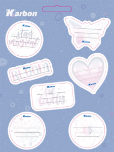 240904-EC Naljepnice za bilježnice KARBON CURE 7 kom P24/240/480