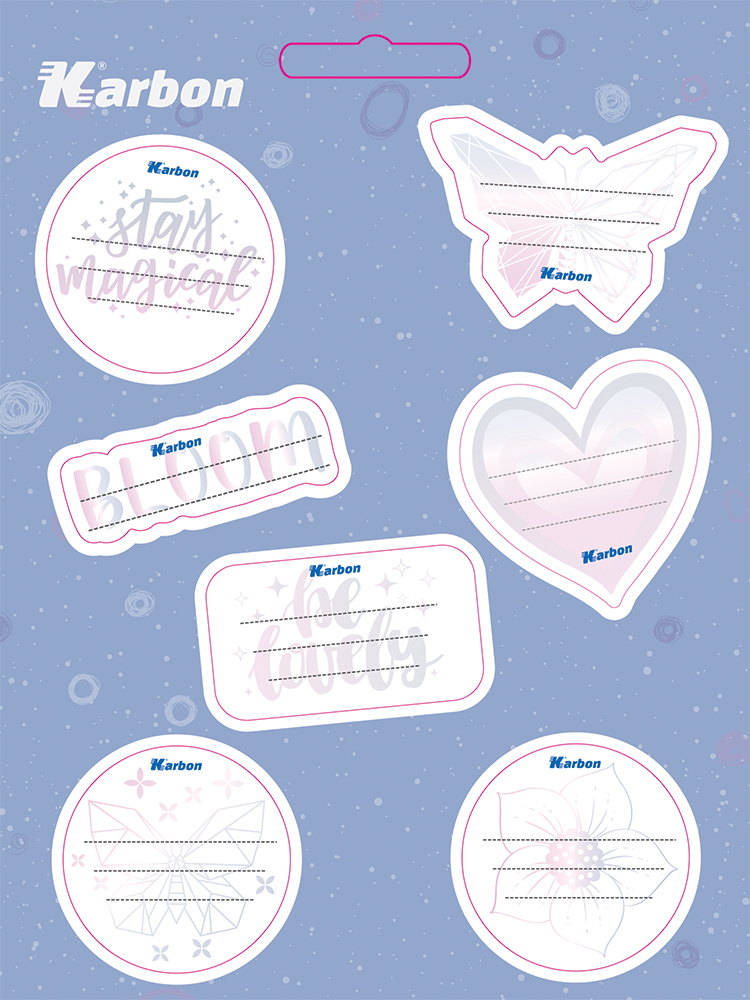 240904-EC Naljepnice za bilježnice KARBON CURE 7 kom P24/240/480