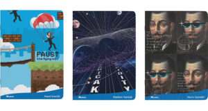 Bilježnica A4/B čista s memom Karbon mix