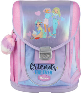 Prvoškolska torba Friends Karbon