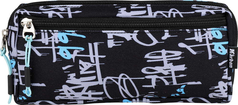 247140-EC Pernica vrećica četvrtasta 2 zipa Karbon Teen GRIZZLY P100