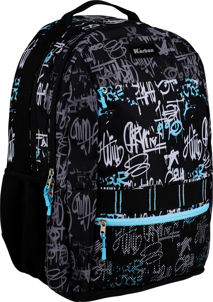 247150-EC Ruksak Karbon Teen 4 ZIP GRIZZLY P15