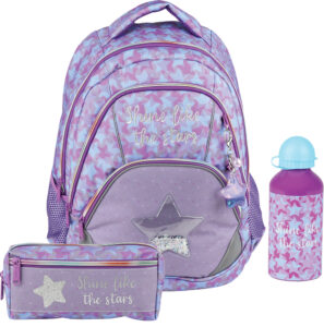 247592-EC Ruksak ergonomski set 3/1 Street GLITTER STAR