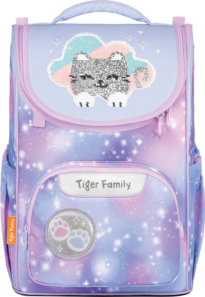 247778-EC Torba prv.anat. TIGER FAMILY Nature Quest 2.0 Kitty in Clouds(Sequins) P4