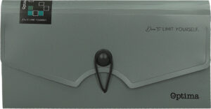 Mapa za račune PVC B6 6 preg. OPTIMA Office siva 120394 P36/144