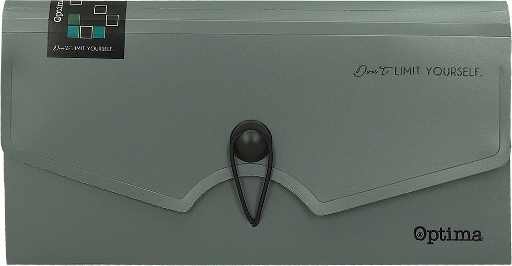 248513-EC Mapa za račune PVC B6 6 preg. OPTIMA Office siva 120394 P36/144