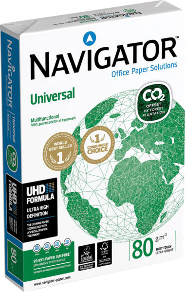 248653-EC Papir fotok. NAVIGATOR A4 Universal 80gr. FSC-CO2  500/1 P5/240