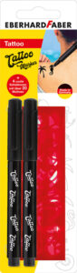 Flomasteri za tetoviranje EBERHARD FABER set 2/1 sa šablonama P5