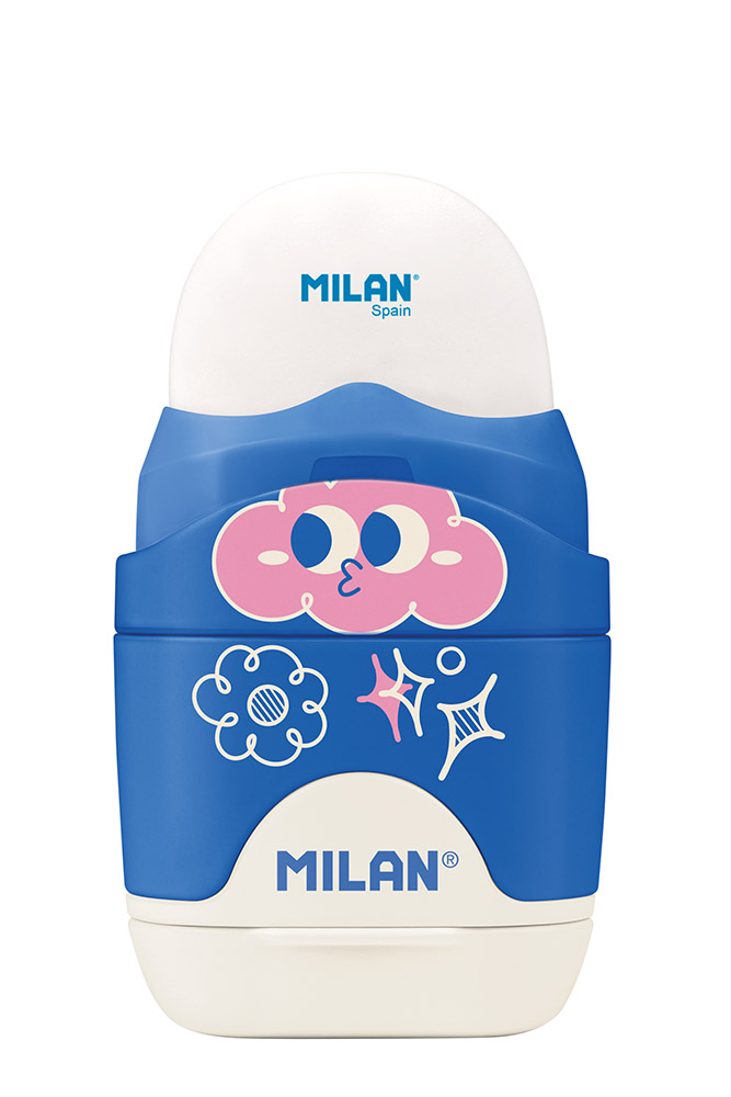 248691-EC Gumica+šiljilo MILAN Capsule Flowicorn plastično s kućištem P16/320