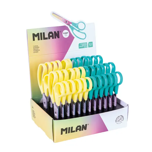 248693-EC Škare MILAN školske Basic Sunset, sort 13,4 cm, displej P24/288