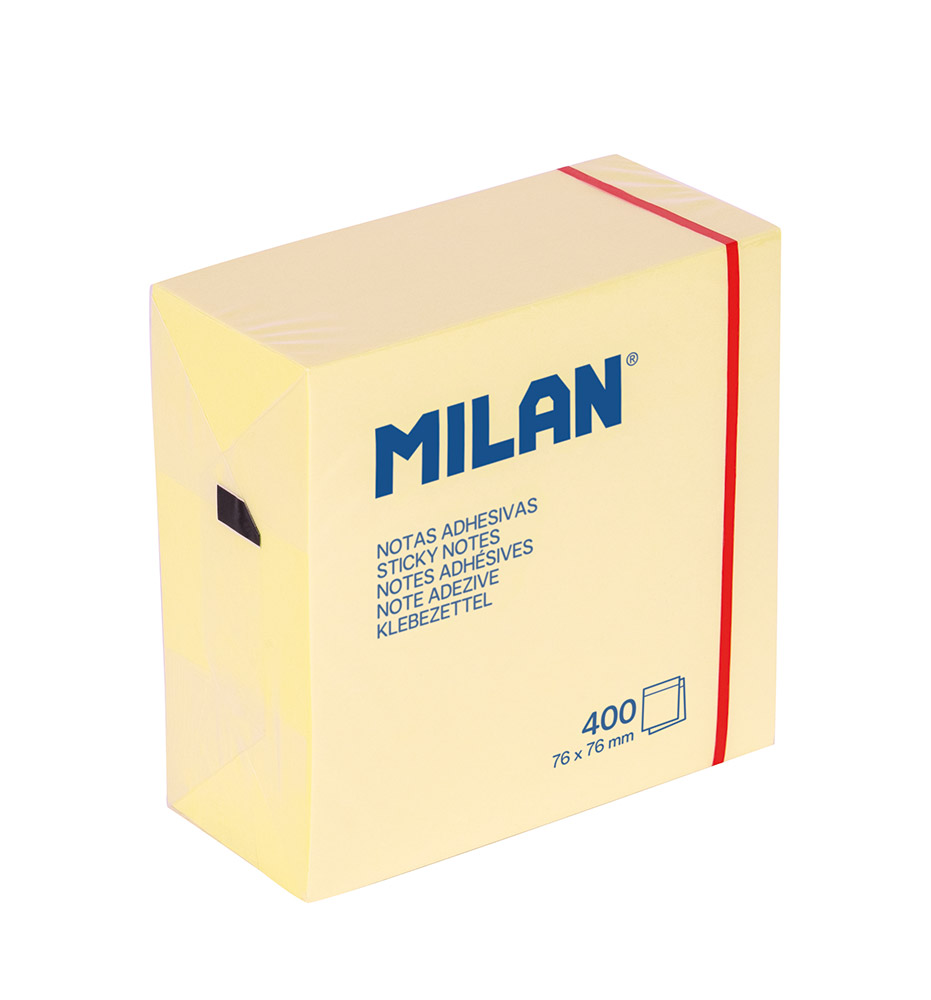 248695-EC Blok samoljepivi MILAN 76x76 400L žuti 4151400 P12/72