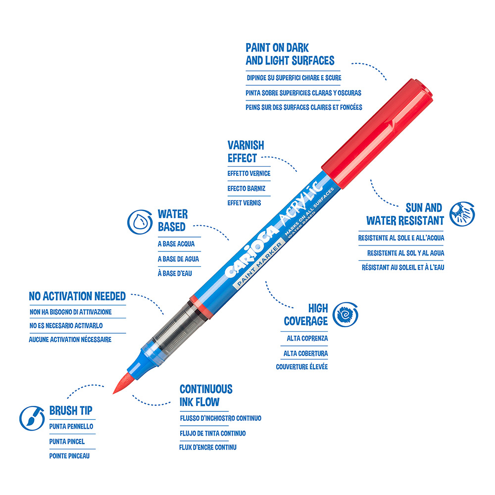 248789-EC Marker akrilni Carioca vrh kao kist 45280 bls 5/1 P24