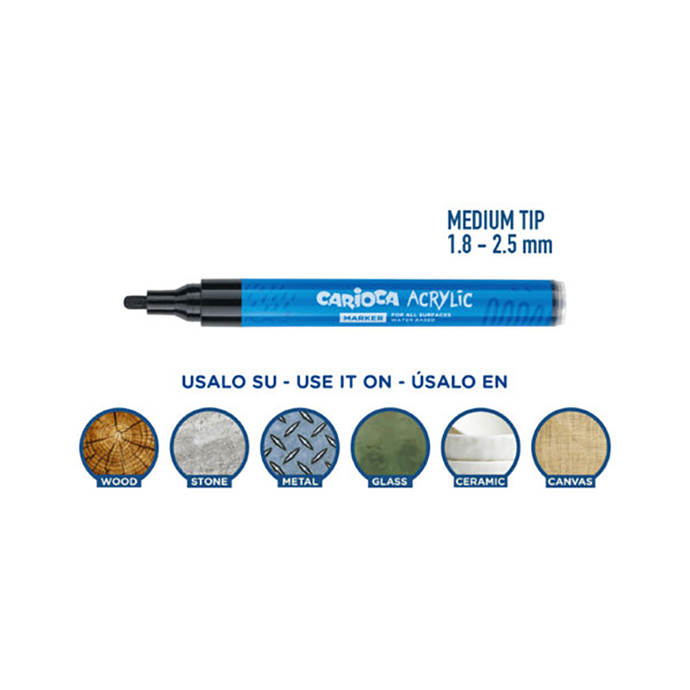 248790-EC Marker akrilni Carioca okrugli vrh 45278 bls 4/1 P48