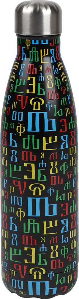 247639-EC Boca za vodu BUKY 500ml, isotermalna, nehrđajući čelik crna P36