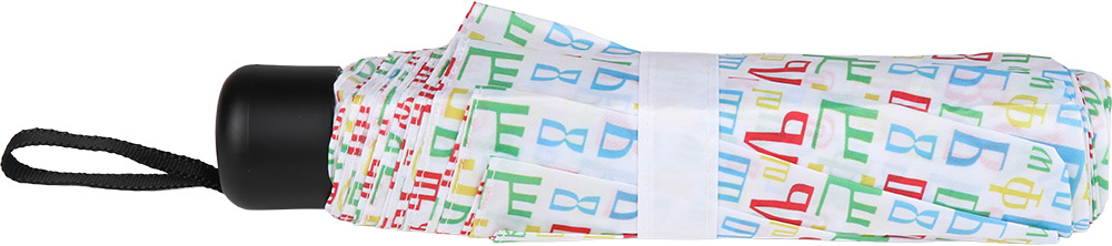 247681-EC Kišobran sklopivi BUKY crni/bijeli P12/24