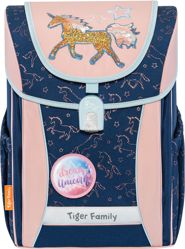 247785-EC Torba prv.anat. TIGER FAMILY Joy Shiny Unicorn(Sequins) P4