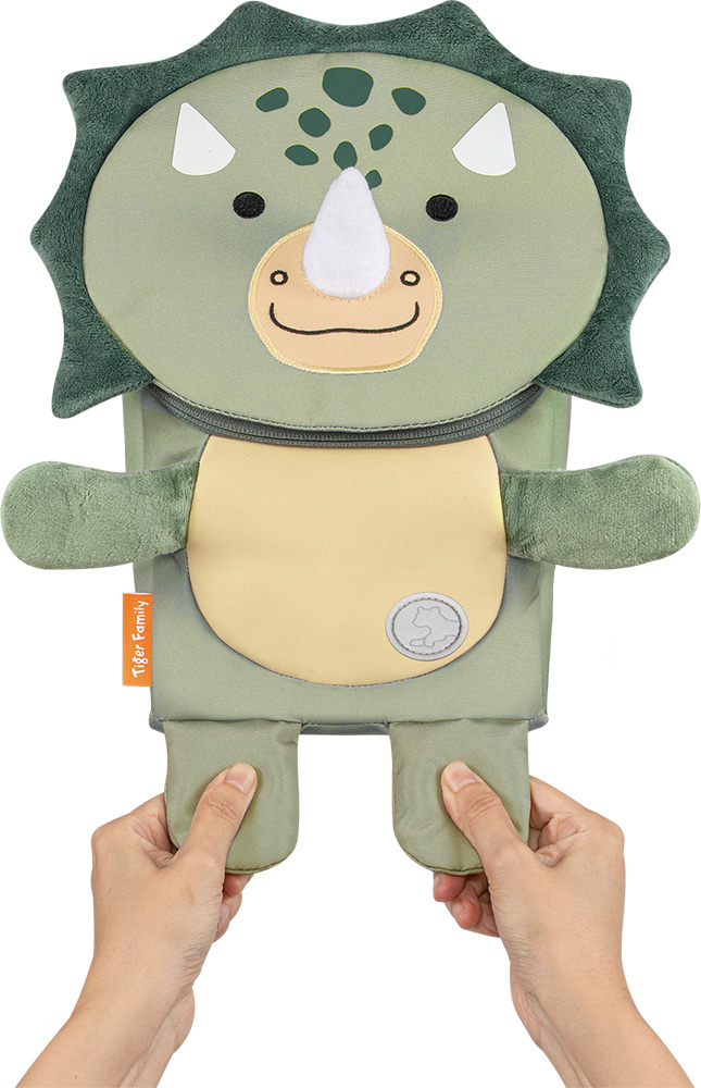 247810-EC Ruksak vrtićki TIGER FAMILY Zoomies Green Dino P12