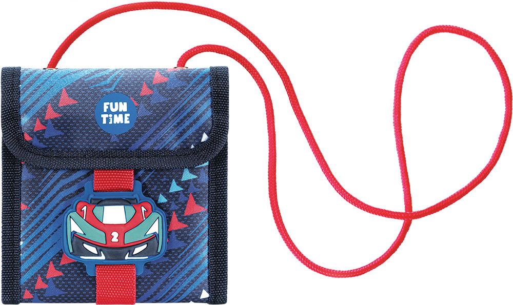 248314-EC Novčanik dječji s uzicom TIGER FAMILY Fun Time Crazy Car P24