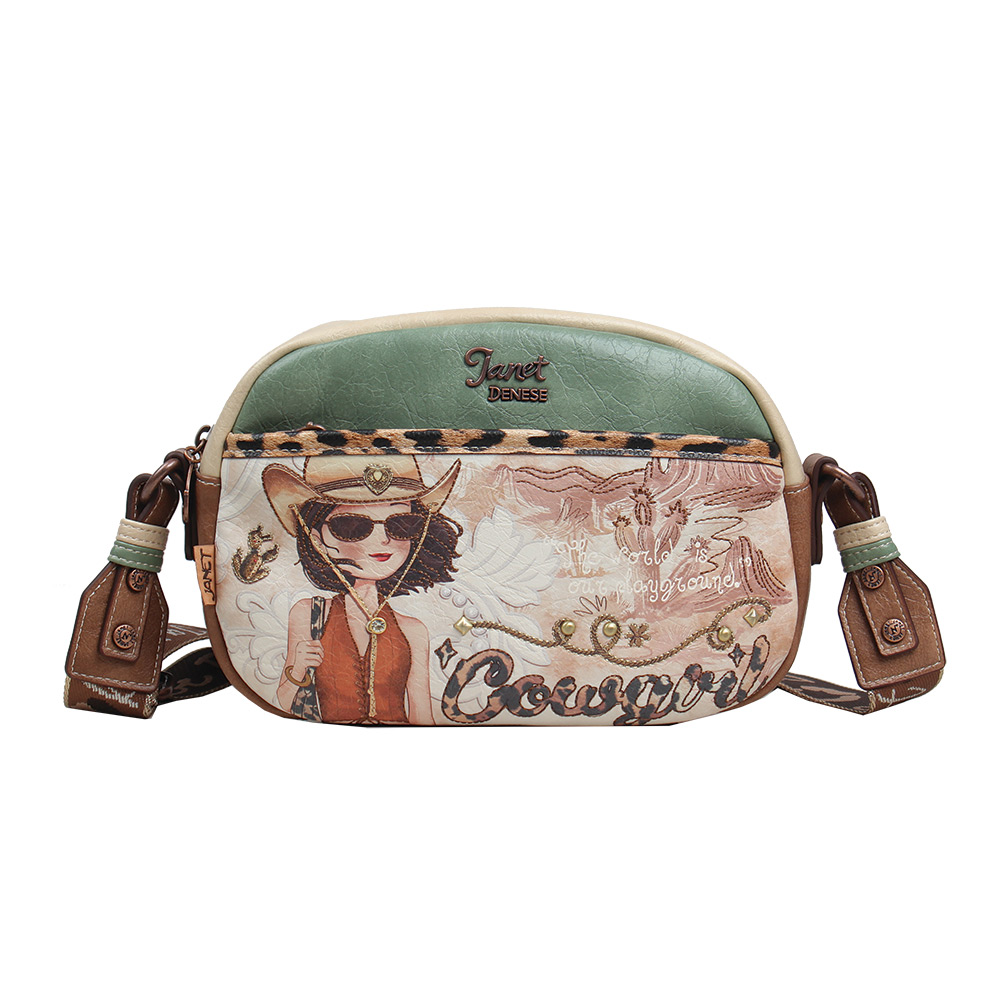 248317-EC Torba fashion Janet SS26 Western Odyssey 26x7x15cm J-007G