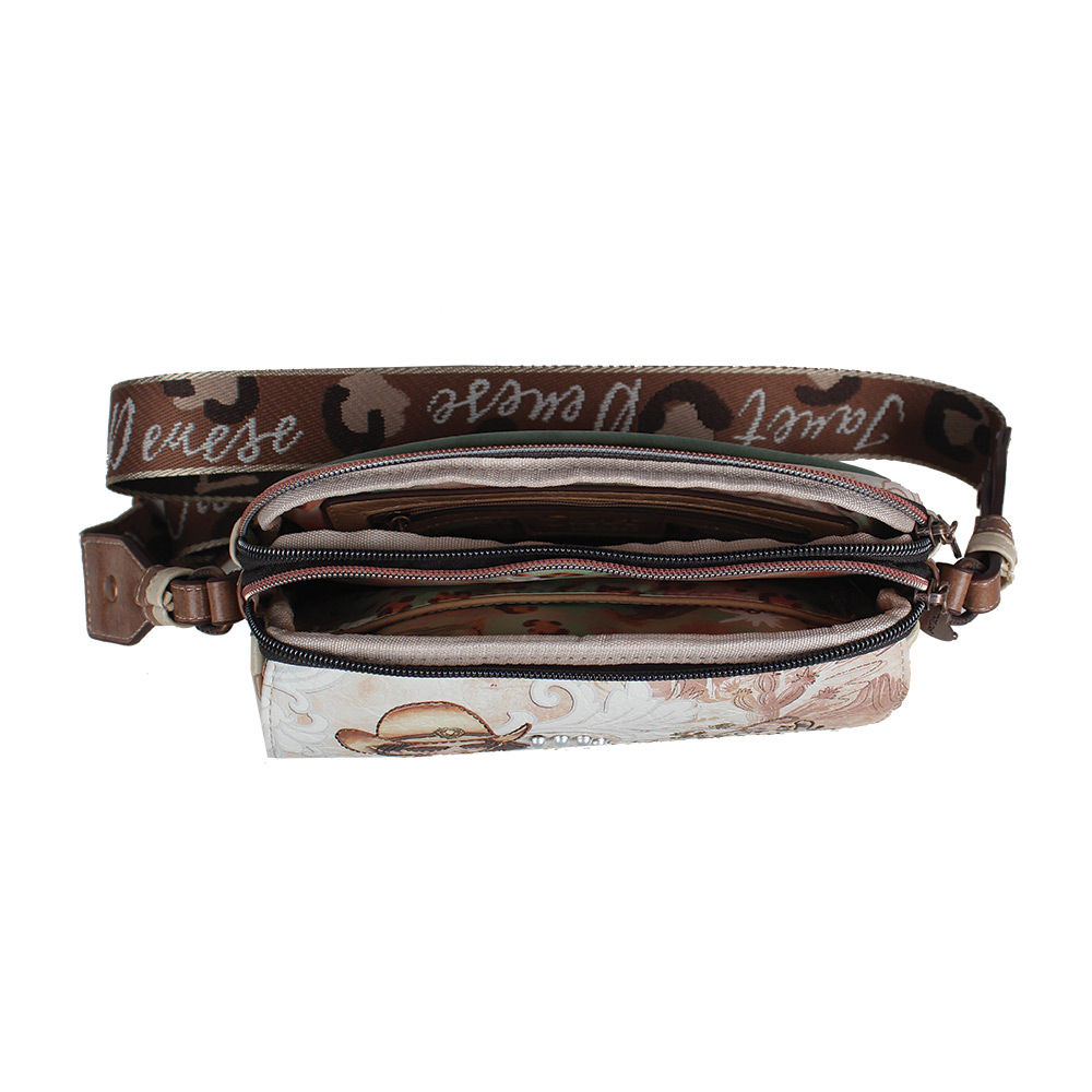 248318-EC Torba fashion Janet SS26 Western Odyssey 24x6x18cm J-029E
