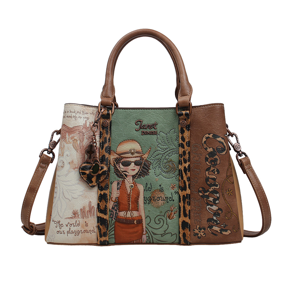 248321-EC Torba fashion Janet SS26 Western Odyssey 30x12x21cm J-149A