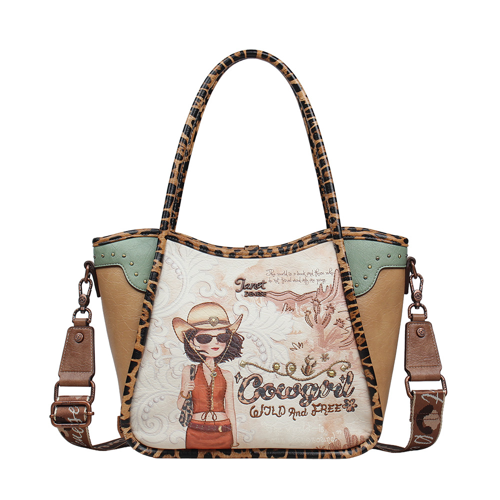 248329-EC Torba fashion Janet SS26 Western Odyssey 31x13x23.5cm J-165