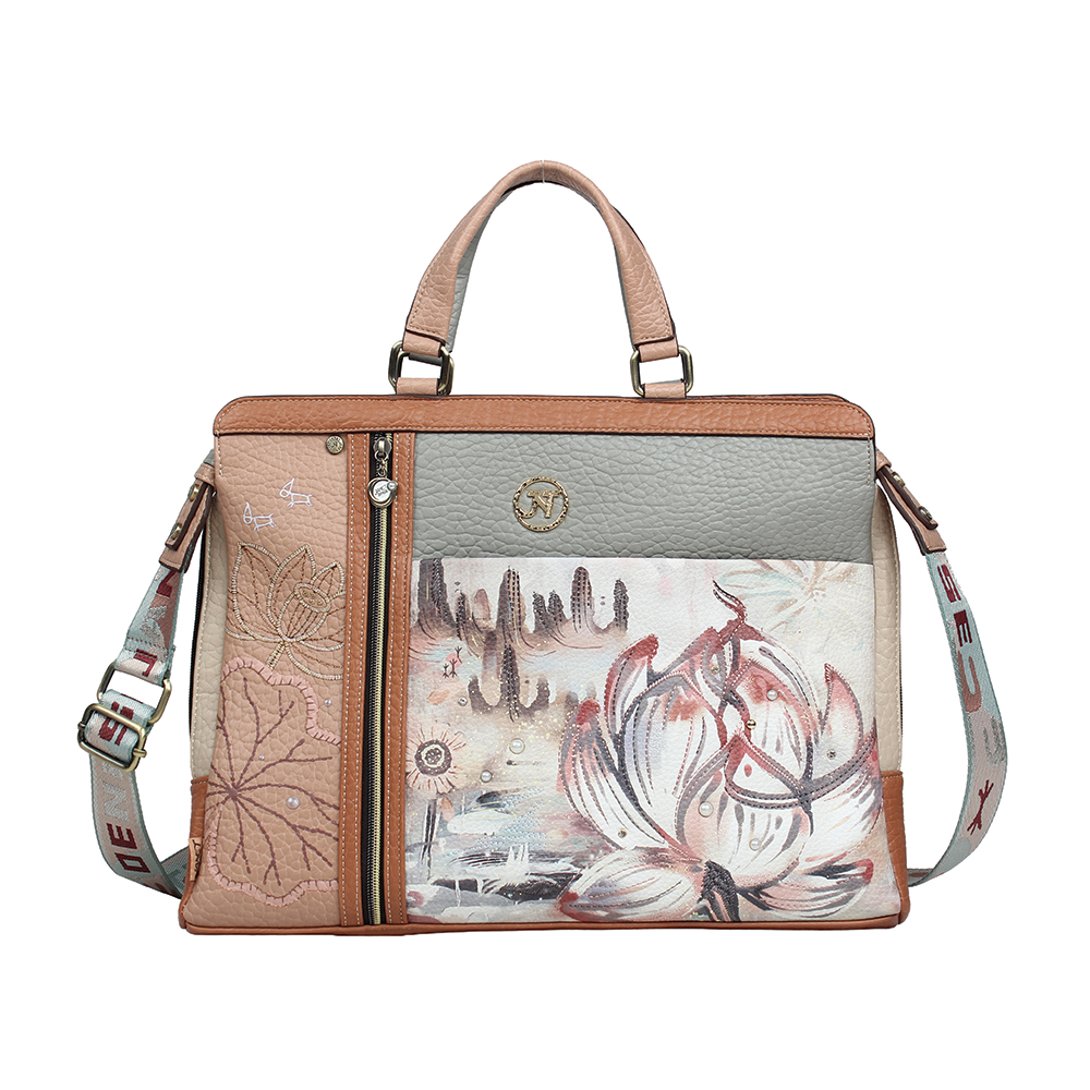 248360-EC Torba poslovna Janet SS26 Lotus Lover 41x6.5x31cm J-020E