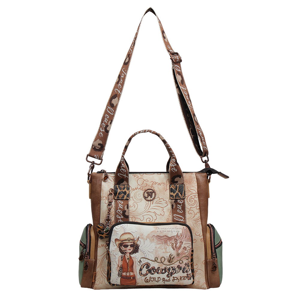248366-EC Torba/ruksak fashion Janet SS26 Western Odyssey 35x14x29cm J-126B