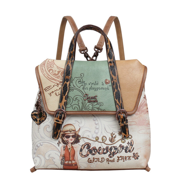 Torba/ruksak fashion Janet SS26 Western Odyssey 30.5x13x30cm J-144A